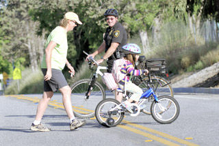 Students travel on two wheels