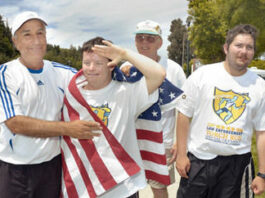 Supporters hit the pavement