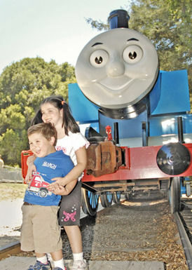 Thomas chugs into Roaring Camp