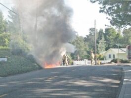 Car fire on Granite Creek extinguished