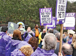 Rehab center union, employees picket again