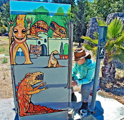 Artist leaves her mark on Scotts Valley