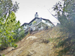 Slide blocks road into Mount Hermon