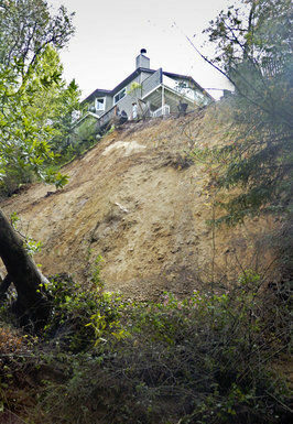 Slide blocks road into Mount Hermon