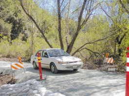 Bypass around Scotts Valley rockslide in place