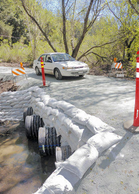 Bypass around Scotts Valley rockslide in place