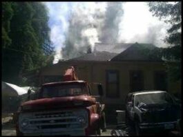 Structure fire closes Highway 9 Thursday afternoon