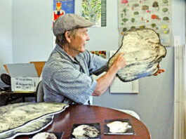 Traveling man proclaims “harbinger rock”
