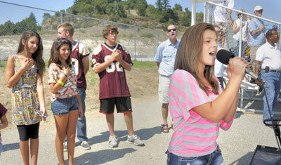 Local student unleashes ‘Star-Spangled Banner’