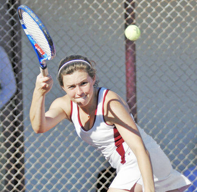 Falcons chase tennis title, Cougars having fun