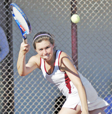 Falcons chase tennis title, Cougars having fun