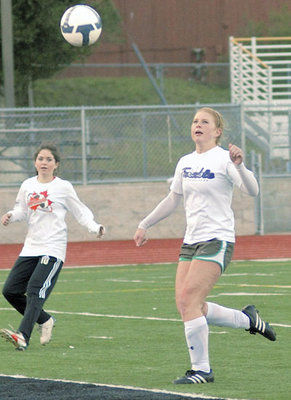 Girls soccer teams warm up for league