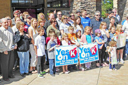 School tax supporters turn out in droves