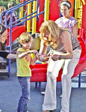 School celebrates playground