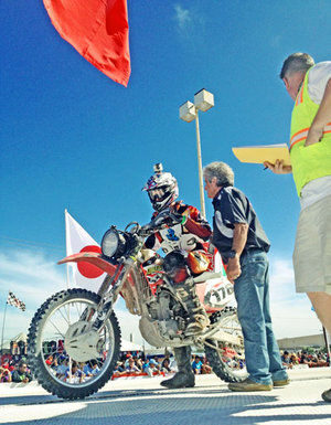 Young rider wins motorcycle race