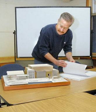 High school set for theater construction