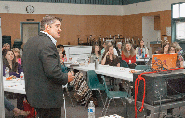 Math curriculum writer shares with SLV teachers