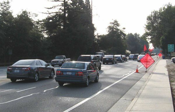 Slow going in Scotts Valley Tuesday