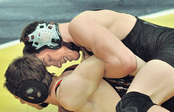 Falcons outmuscle Cougars in duel meet