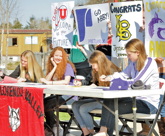 Cougar girls sign with D-I schools