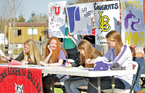 Cougar girls sign with D-I schools