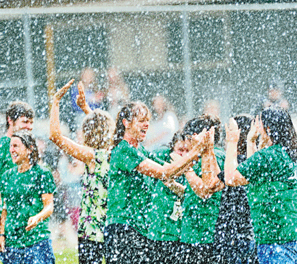 SVMS staff takes the ALS Ice Bucket Challenge