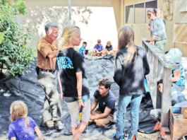 SLV Homeschool builds wetlands at school campus