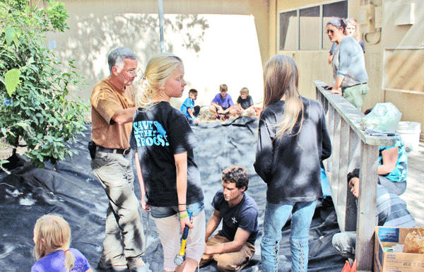 SLV Homeschool builds wetlands at school campus