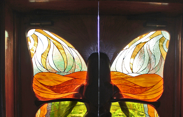 Butterfly doors at Oak Tree Ristorante restored