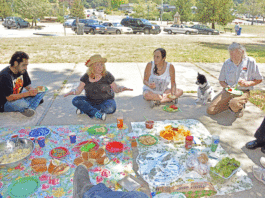 Picnic in the park with some homeless folks