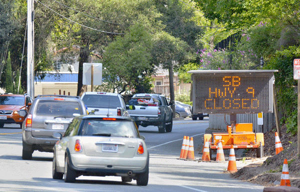 Road closures delay traffic
