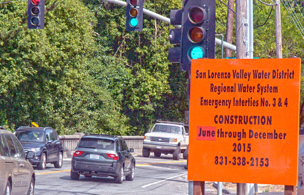 Construction of Emergency Interties No. 2, 3, and 4 to cause traffic delays