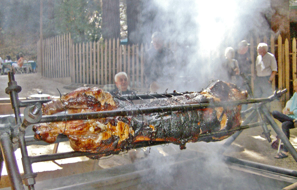 PLAIN TALK ABOUT FOOD; Roasting a Pig in Boulder Creek