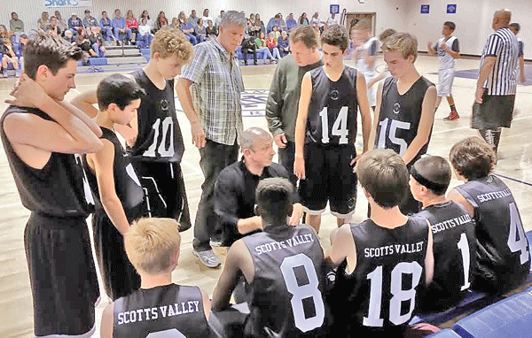 Scotts Valley Middle School Boys Eighth Grade Basketball Championship