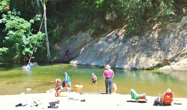 Swimming holes in San Lorenzo River are safe, quiet