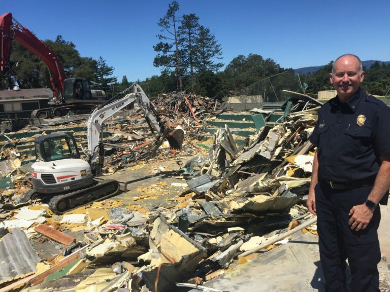 Middle School gym demolished