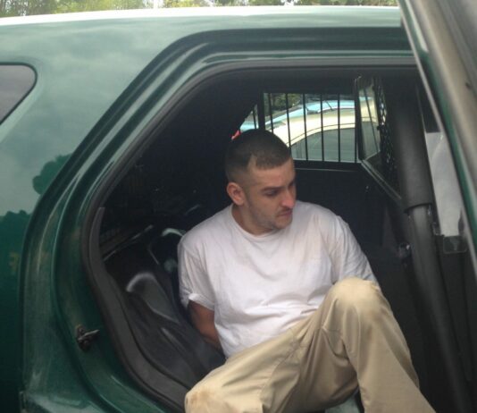 Mayhem suspect is in custody