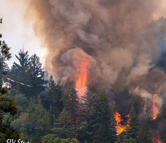 Fire affects air quality