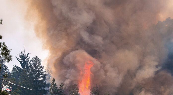 Fire affects air quality