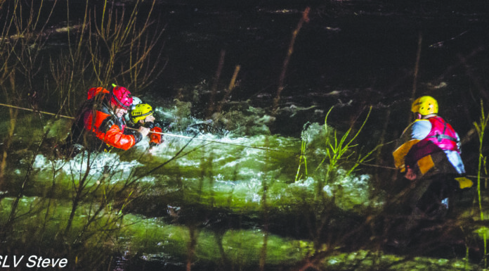 Man hospitalized after swift water rescue
