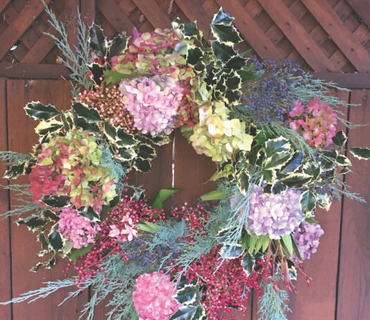 Making a holiday wreath jan nelson mountain gardener