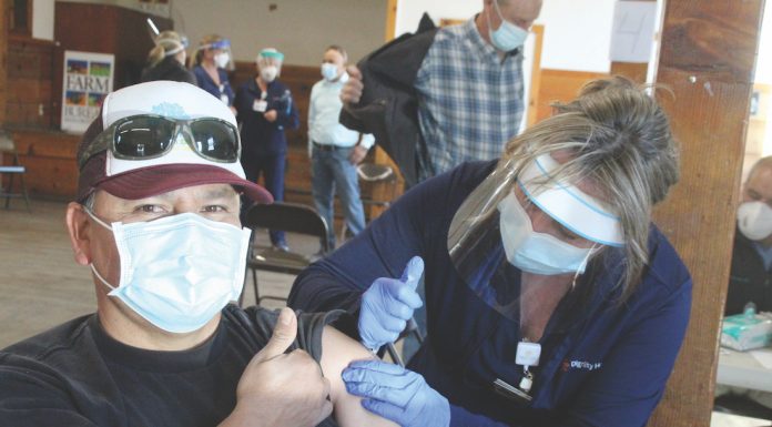 County Health’s vaccines now available to certain occupation groups Farmworkers Watsonville covid-19 vaccinations