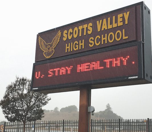 Scotts Valley High seniors return to campus March 23 Scotts Valley High School