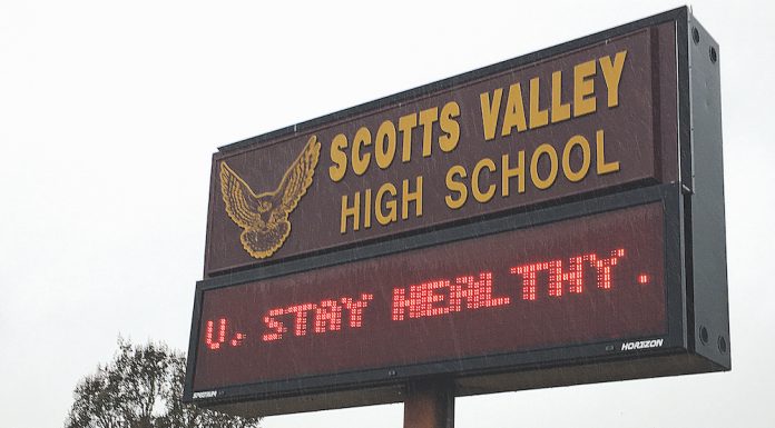 Scotts Valley High seniors return to campus March 23 Scotts Valley High School