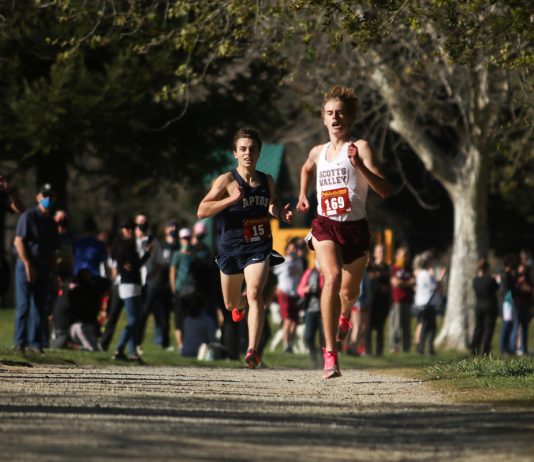 Scotts Valley’s Jeremy Kain holds off challenger to repeat as SCCAL champ sccal cross country championships