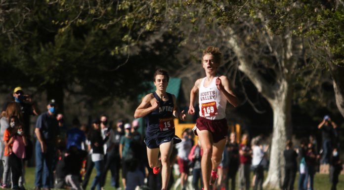 Scotts Valley’s Jeremy Kain holds off challenger to repeat as SCCAL champ sccal cross country championships