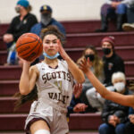 Image for display with article titled Falcons win in blowout fashion against Padres in CCS D-IV quarterfinals | Girls basketball