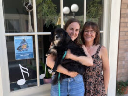 Mountain music in the key of life Mountain Music Store (and dog)