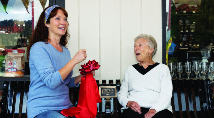 Bench Dedication Starts Downtown Boulder Creek Beautification Efforts Boulder Creek