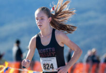 Image for display with article titled Twice as nice: Boothby, Falcons win back-to-back D-IV titles | CCS girls cross country